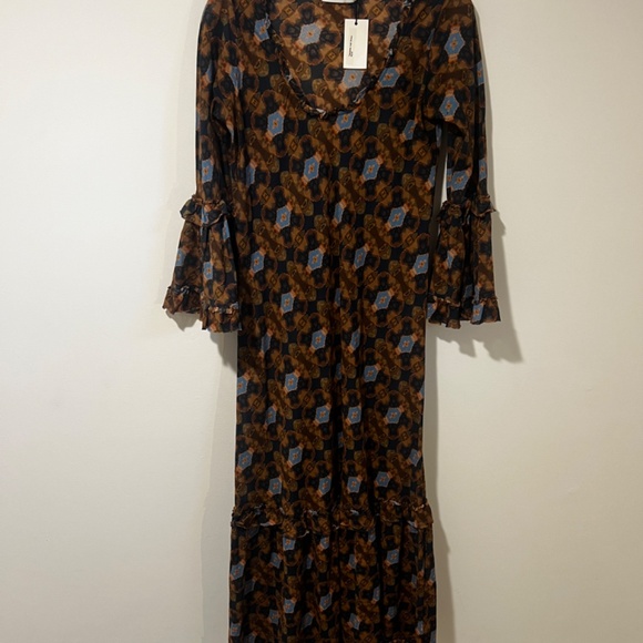 Cotton Midi Dress -XS - Picture 4 of 9
